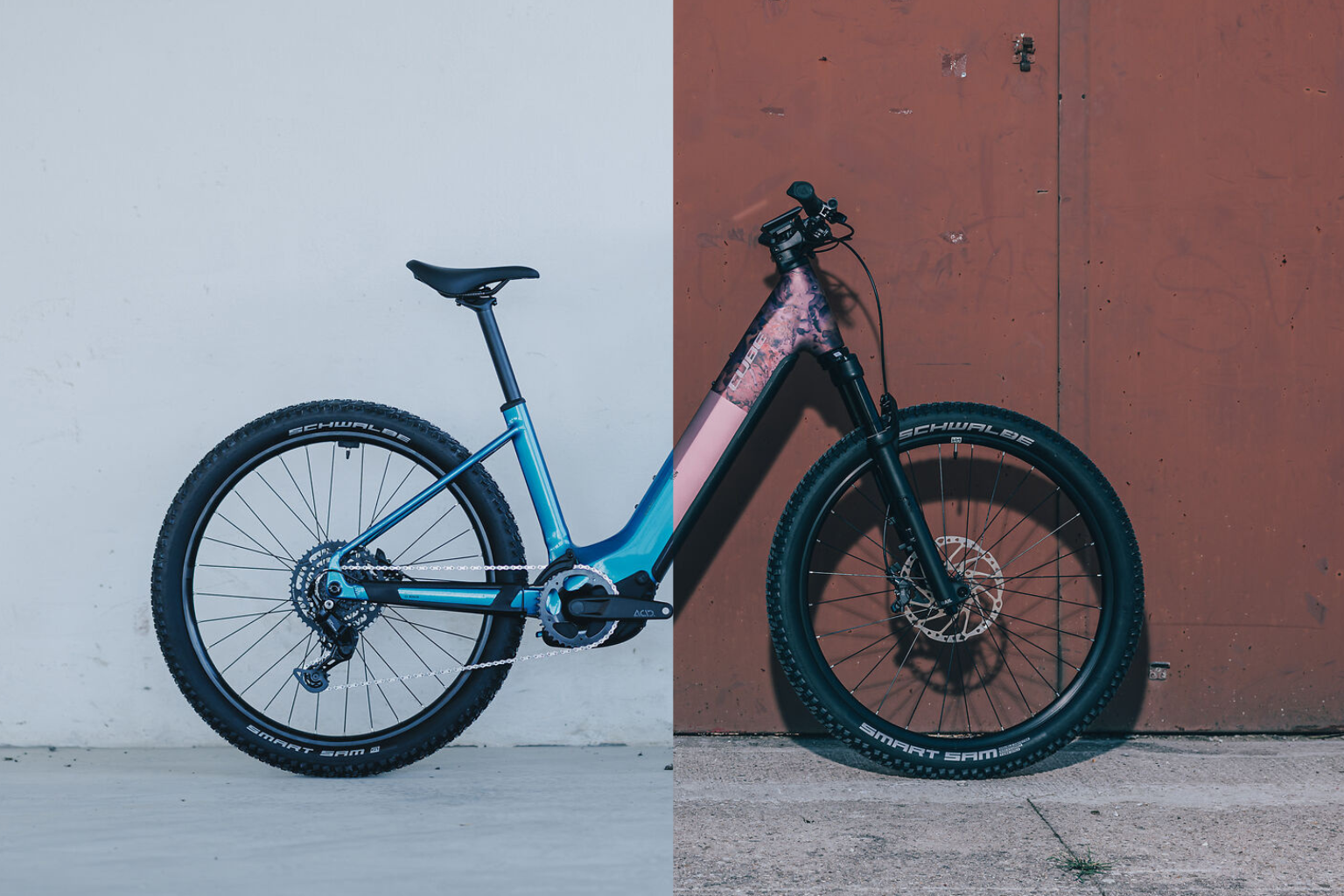 Mix aus zwei verschiedenen Bildern, die jeweils ein bestimmtes Modell aus der Serie Cube Reaction Hybrid zeigen