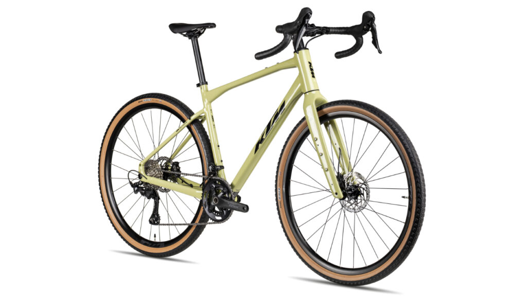 Gesamtansicht KTM Gravelator 10 keen green black Gravelbike Modell 2026