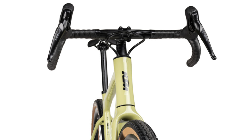 Detailansicht Lenker KTM Gravelator 10 keen green black Gravelbike Modell 2026