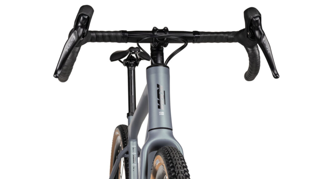 Detailansicht Lenker KTM Gravelator 15 bright teal matt black silver Gravelbike Modell 2026