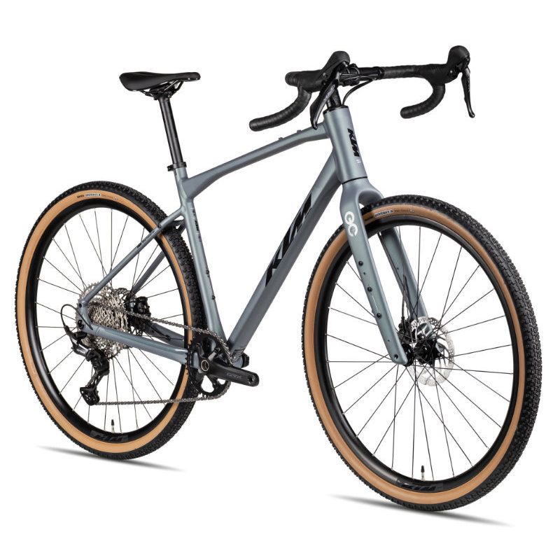 Gesamtansicht KTM Gravelator 15 bright teal matt black silver Gravelbike Modell 2026