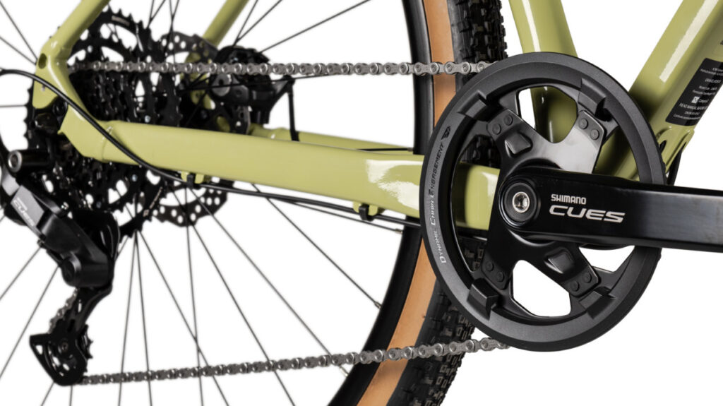 Detailansicht Shimano KTM Gravelator 30 keen green black Gravelbike Modell 2026