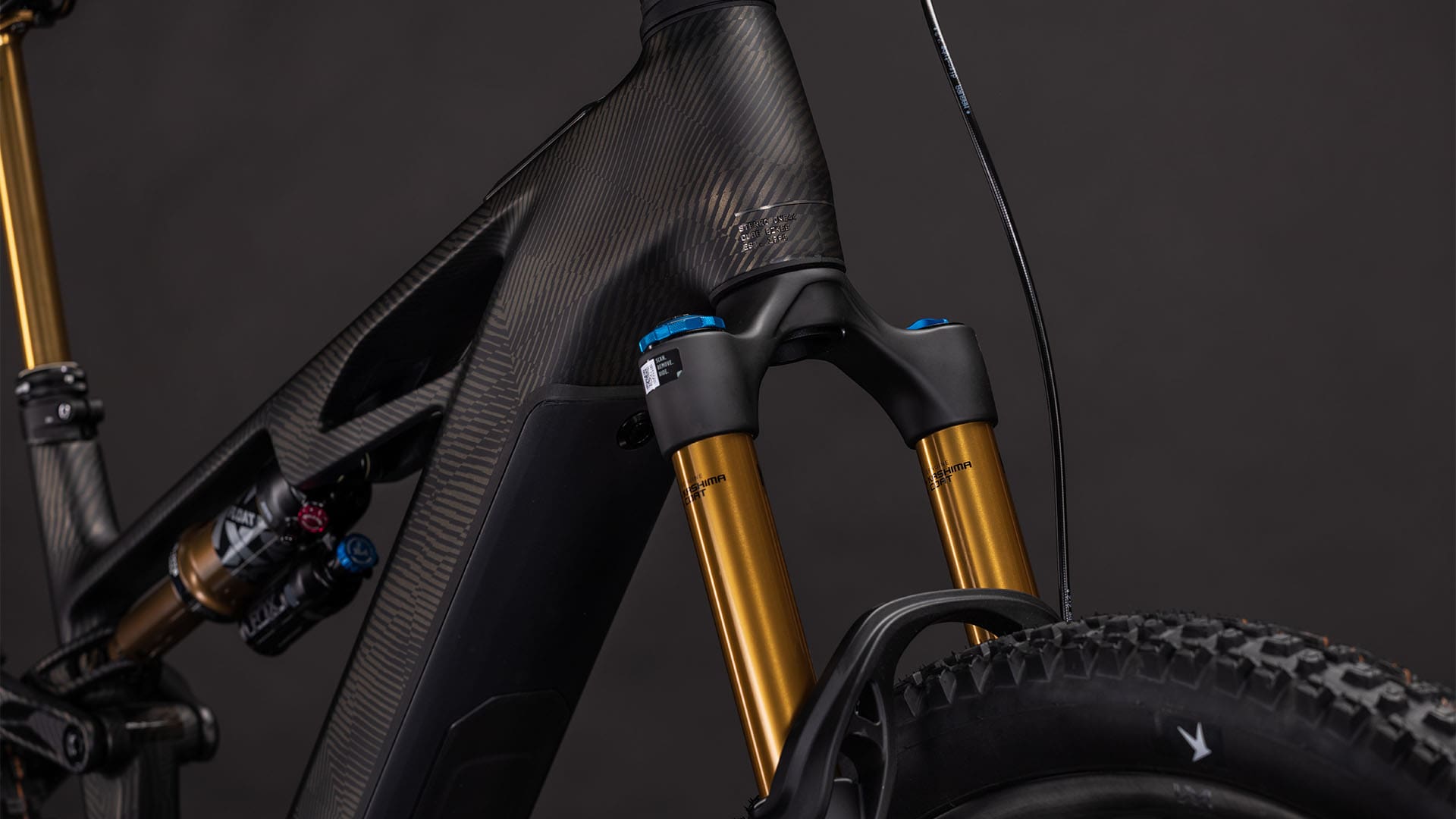 Nahaufnahme Federgabel am Hybrid One44 HPC SLT