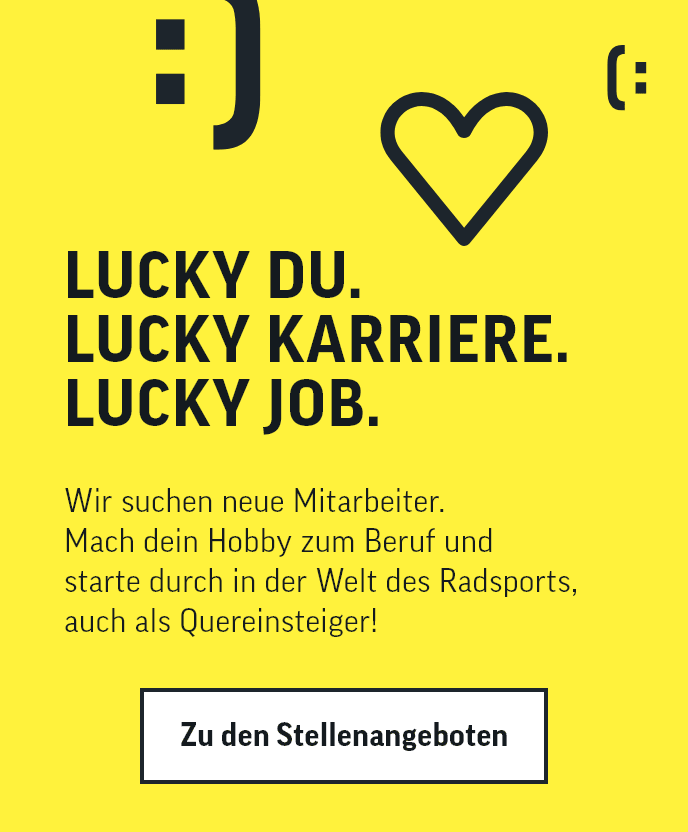 Teaser für die Stellenangebote bei Lucky Bike
